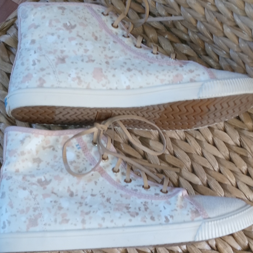 Toms Camarillo Floral High Top Sneakers Size 8 - Picture 13 of 14